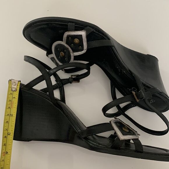 Franco Sarto Wedge Heels Sandals Size 9,5 - Picture 4 of 8
